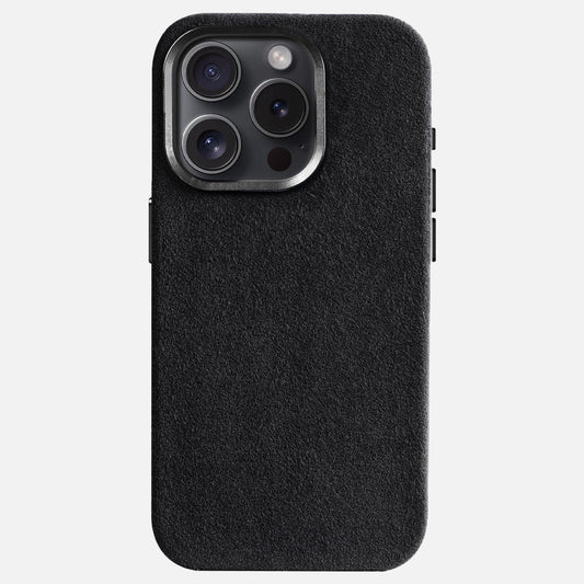 Alcantara Case - iPhone 15 - Black Edition