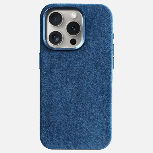 Alcantara Case - iPhone 15 - Midnight Blue Edition