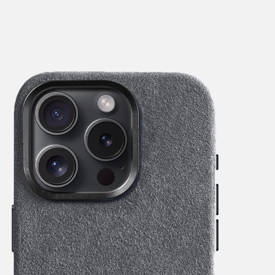 Alcantara Case - iPhone 15 - Space Gray Edition